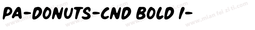 PA-Donuts-Cnd Bold I字体转换